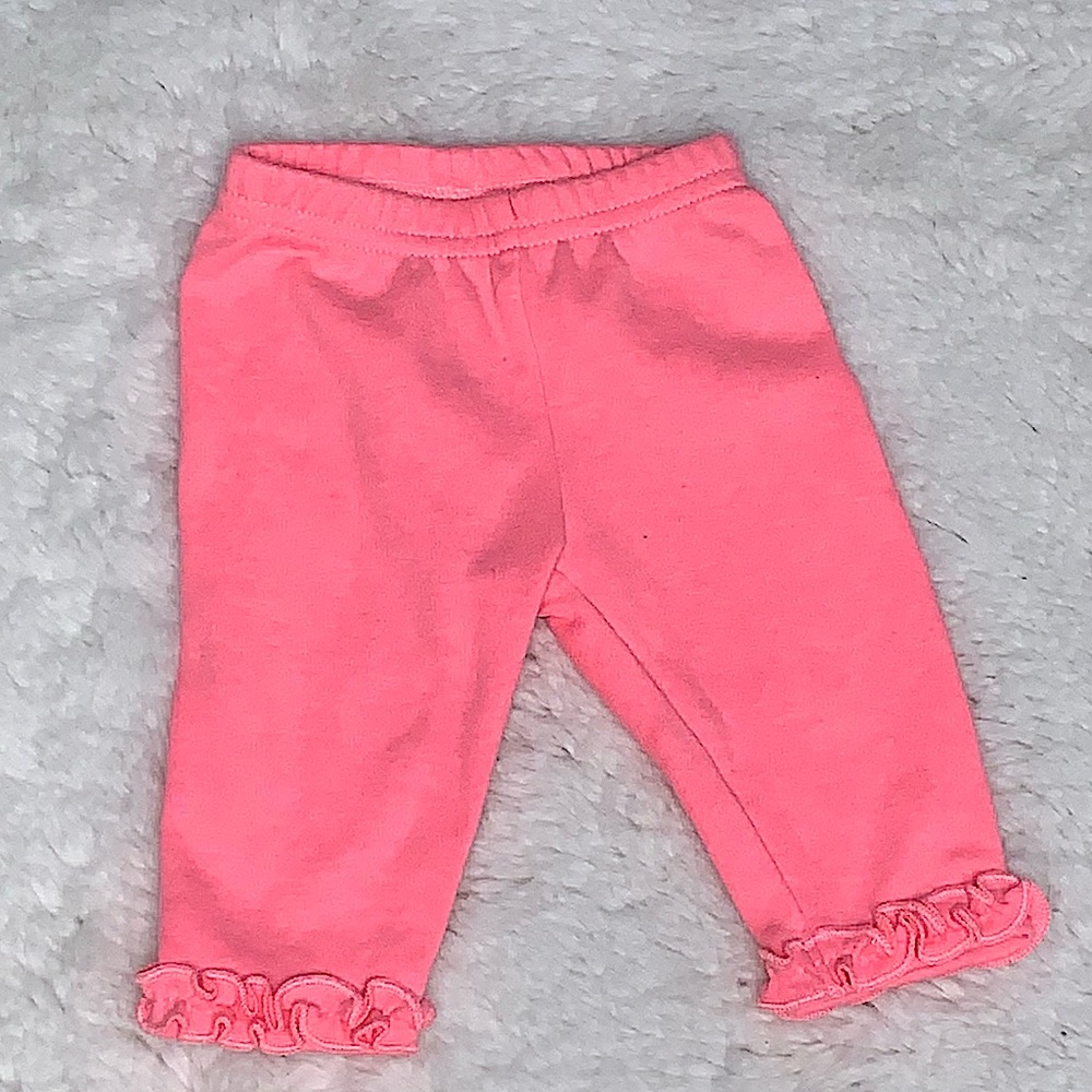 CUTE BRIGHT PINK RUFFLE LEGGINGS BY CHILD OF MINE